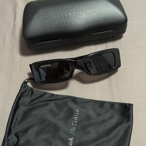 Balenciaga rectangle glasses